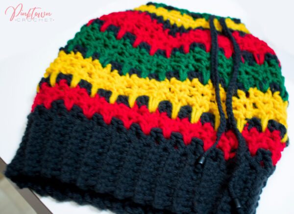 Bob Marley Rasta Dread Hat Crochet Pattern