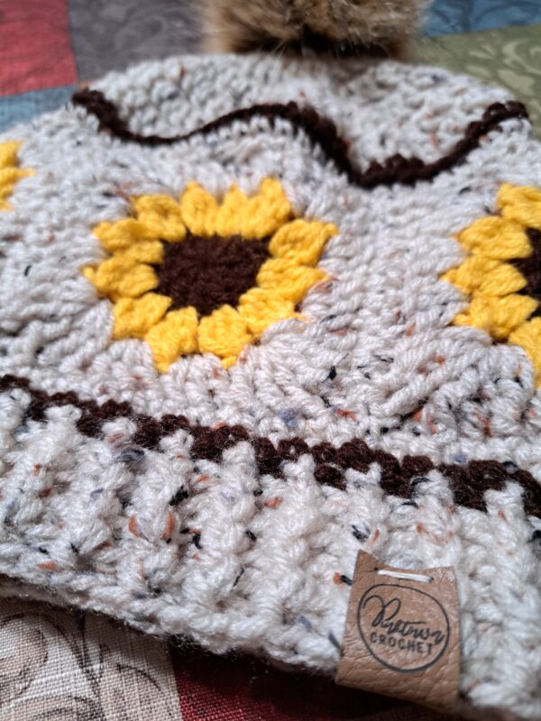 Handmade Crocheted Sunflower Hat- Order Now