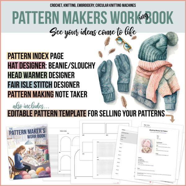 Pattern Makers Work Book - Crochet & Knitting Pattern Design