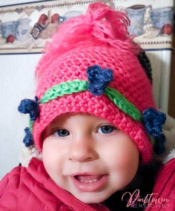 Trolls Hat Crochet Pattern for Toddlers