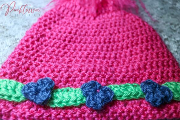 Poppy Trolls Beanie Printable Hat Crochet Pattern
