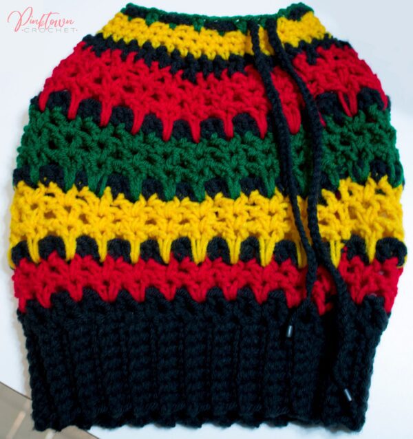 Rasta Hat Crochet Pattern - Bob Marley Dread Tube Hat